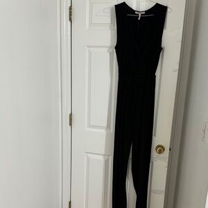 BCBGeneration Black Sleeveless Jumpsuit